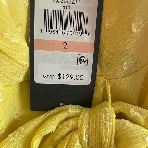 TOMMY HILFIGER ESSENTIAL DOT PRINT CHIFFON DRESS - Picture 14 of 14